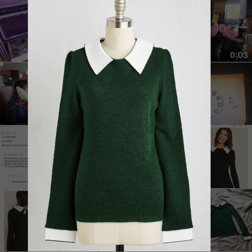 Wine Appreciation Sweater in Pine